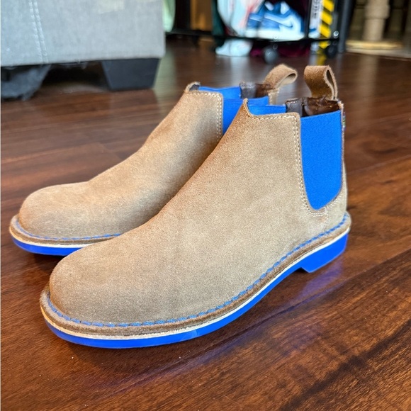 Veldskoen Men’s Suede Chelsea Boots J-Bay (blue sole) size 4